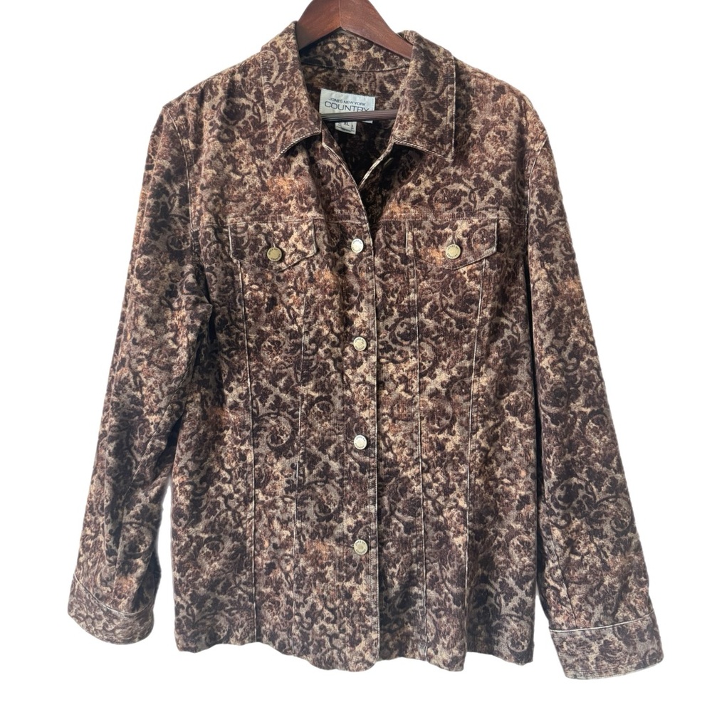 JONES NEW YORK COUNTRY Jacket Corduroy Sz XL